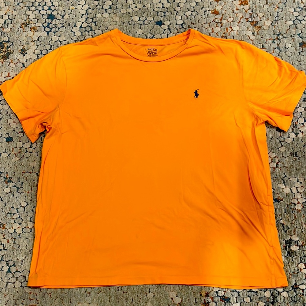 MEN’s Neon orange Ralph Lauren Polo T-shirt